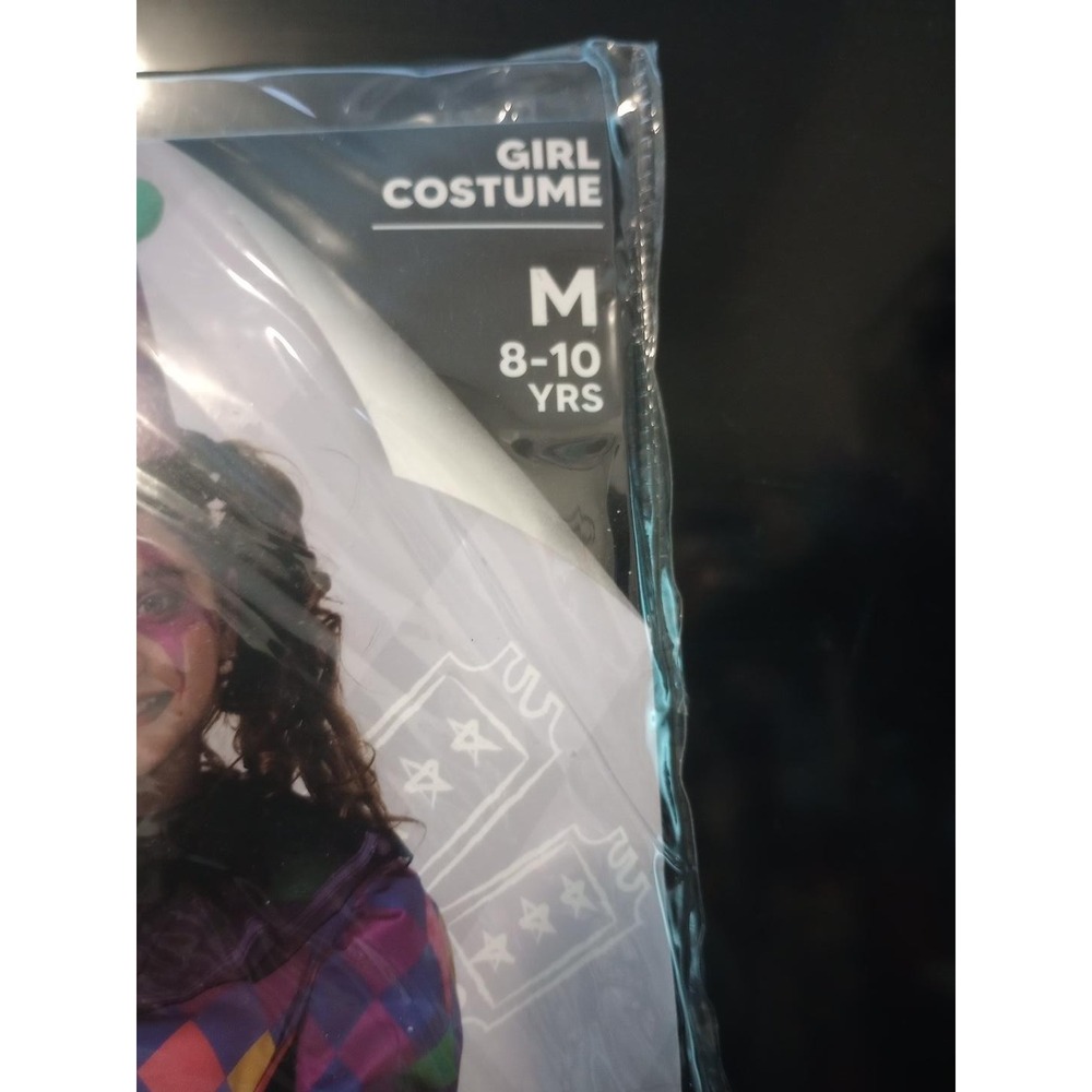 Spooktacular Creations Girls Creepy Clown Costume M 8-10 Halloween New - Picture 2 of 3